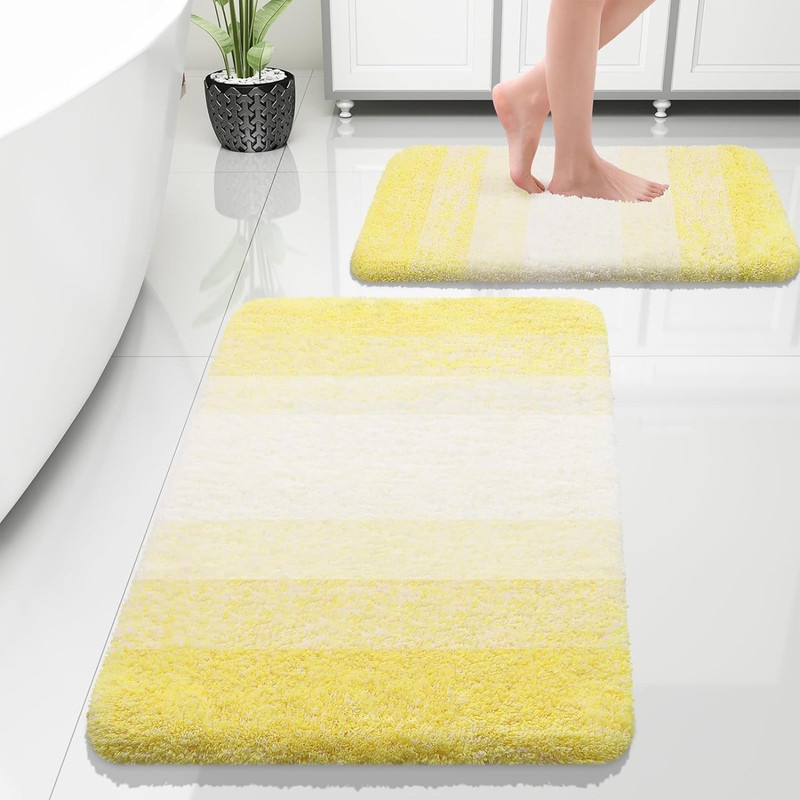 Yellow Bathroom Rugs and Bath Mats Bed Bath Beyond